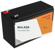 已替换为 WALKER 标识的锂电池 PACK 产品图片